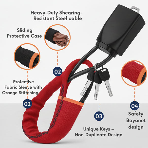 Loop Locker™ Pro | Steering Wheel Lock